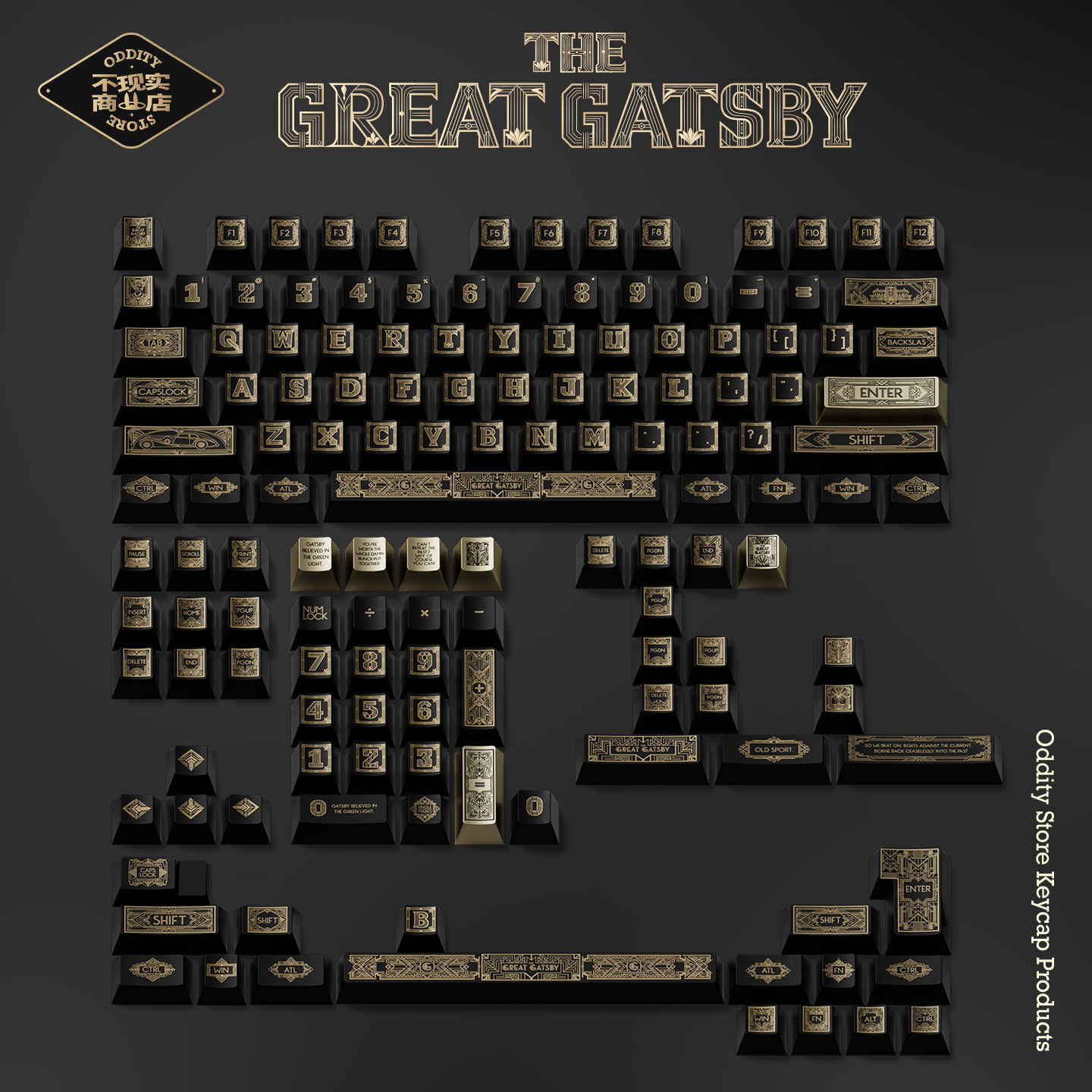 Gatsby Golden Dream Keycap