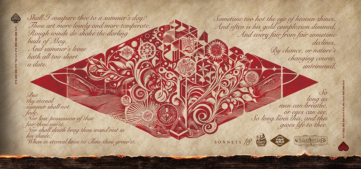 Shakespeare Sonnets Desk Mat